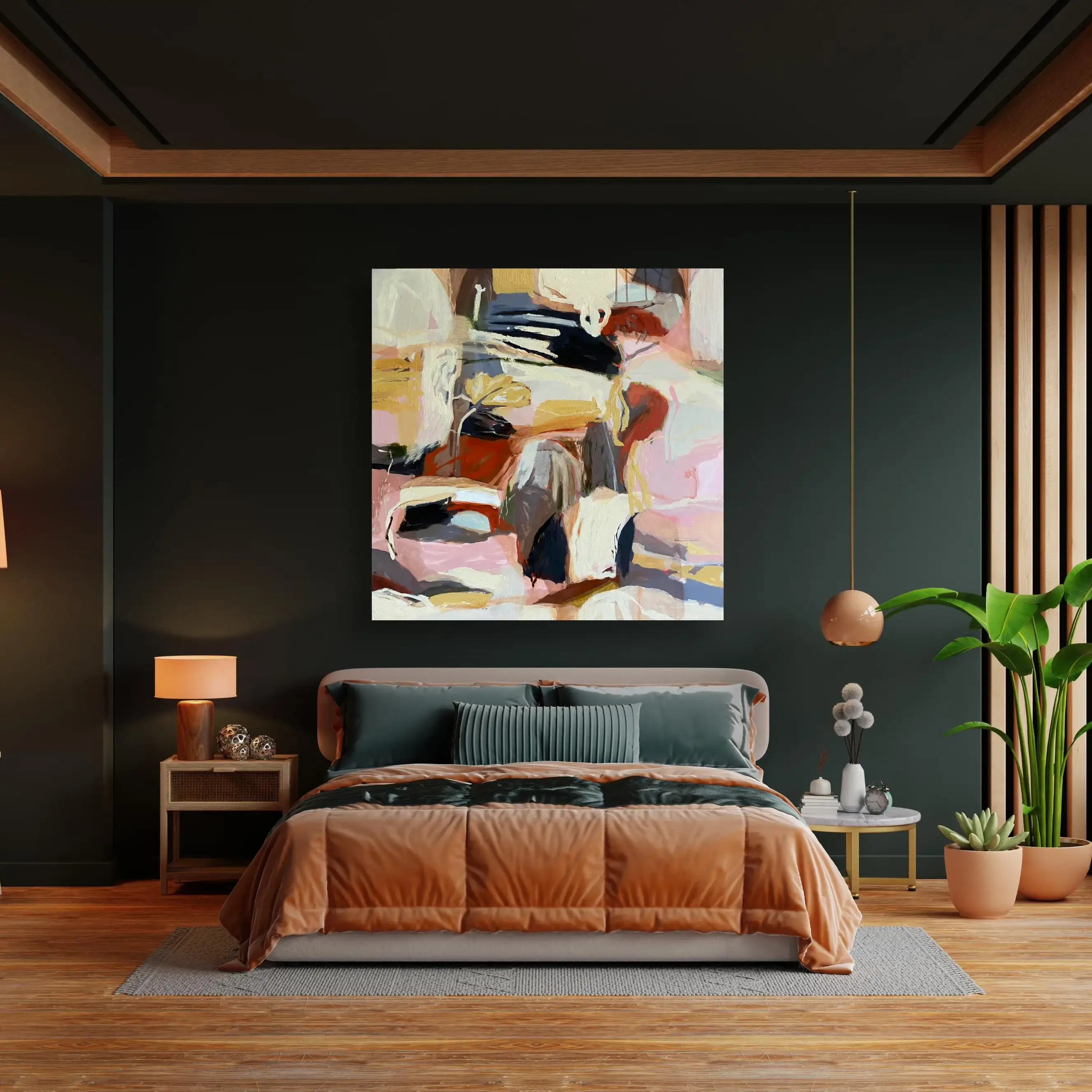 Outback Country on Bedroom dark green.webp