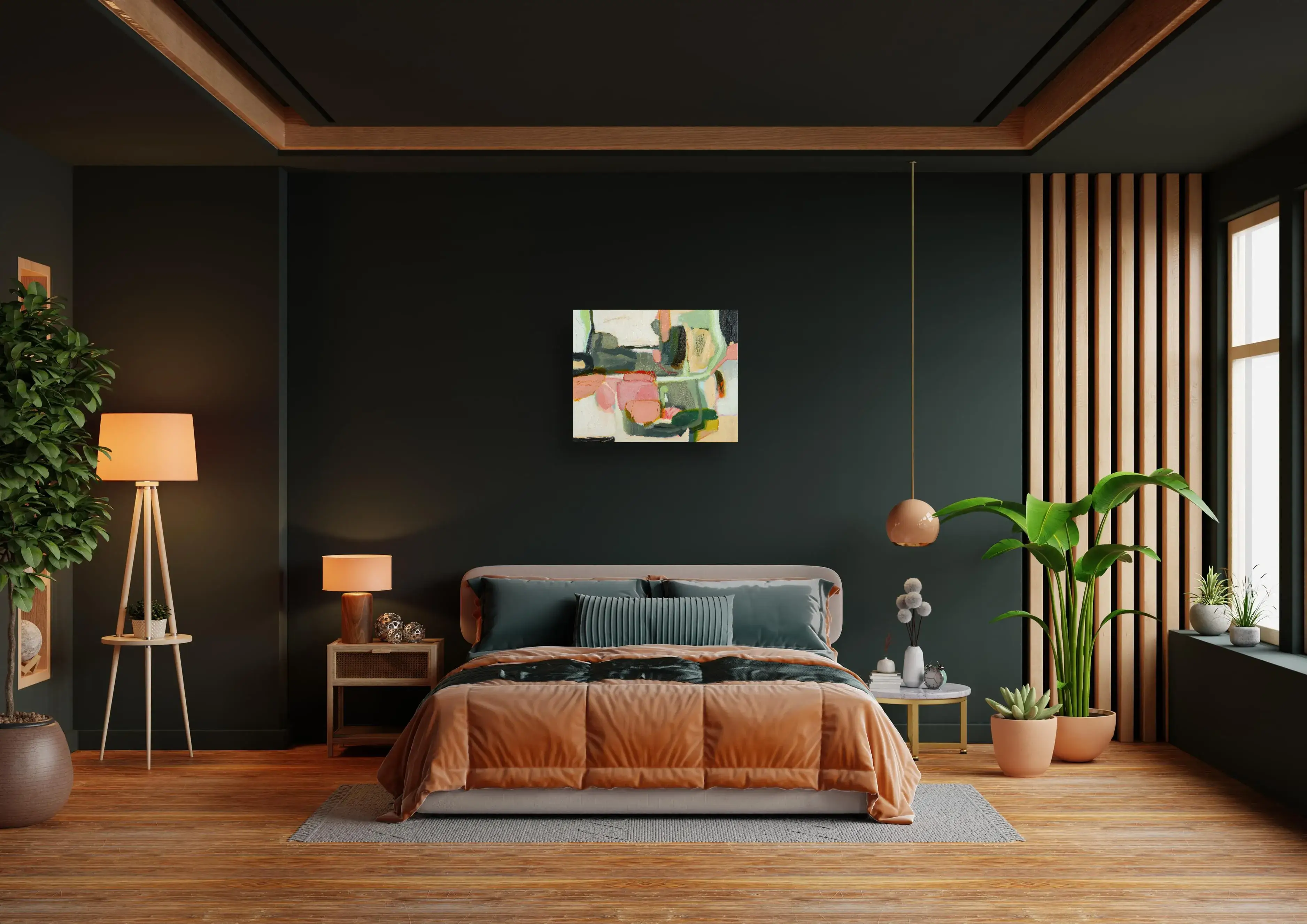 Intersect At The Gorge on Bedroom dark green.webp
