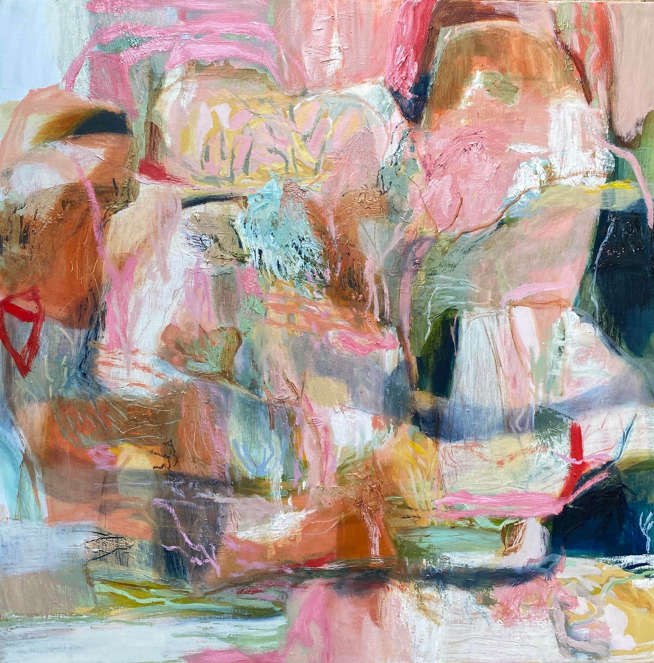 Nye Shari _ Out On The Track_2026_OIl on canvas _ 101 x 101 cm