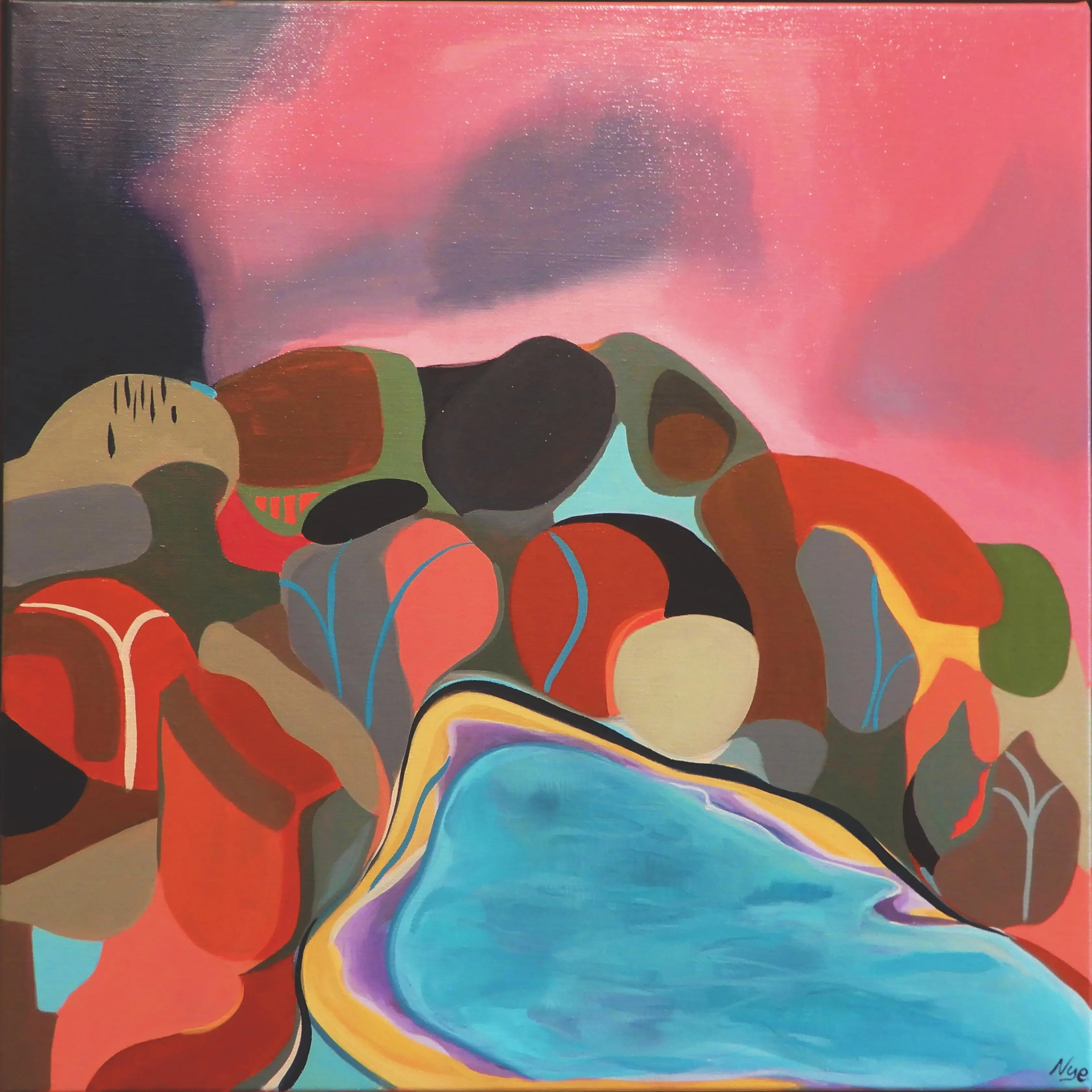 Mood Enhacing Sea Cave 2 69 x 69 cm copy