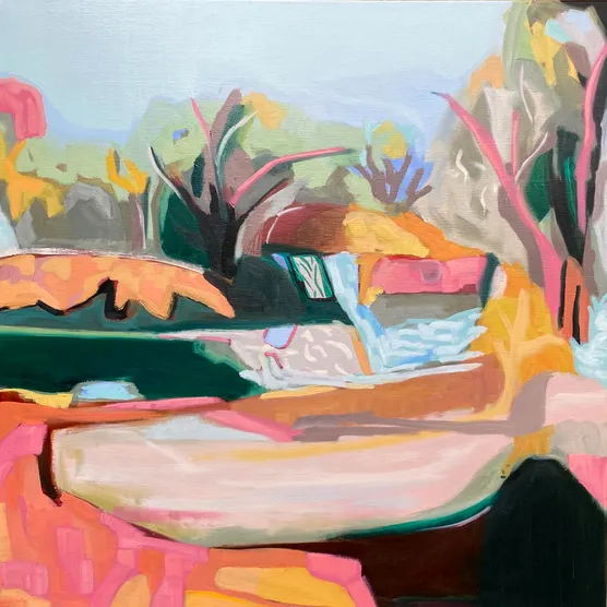 Magic Of The River, Oil on linen, Shari Nye 