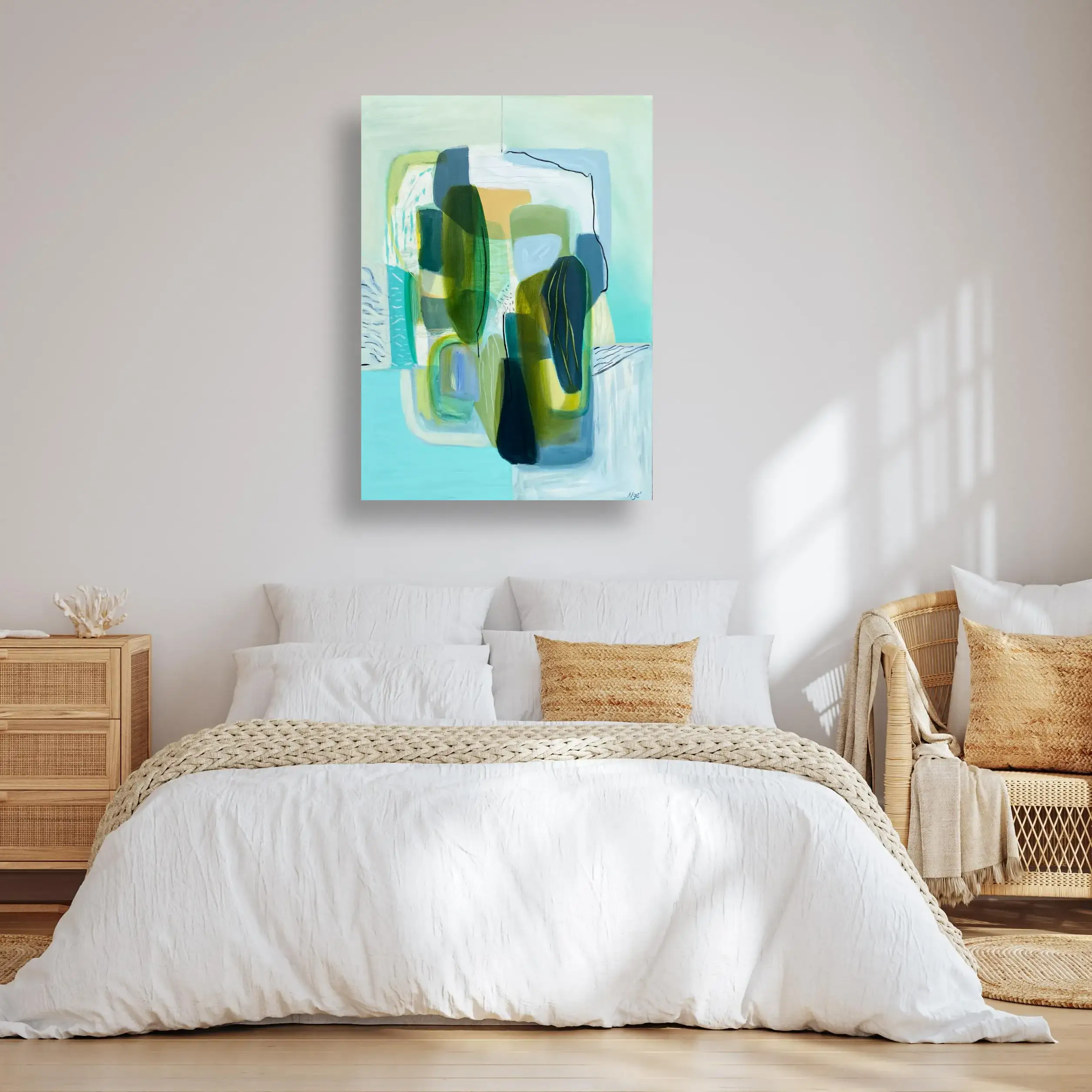 Lightness Of Being  on Bedroom white.webp