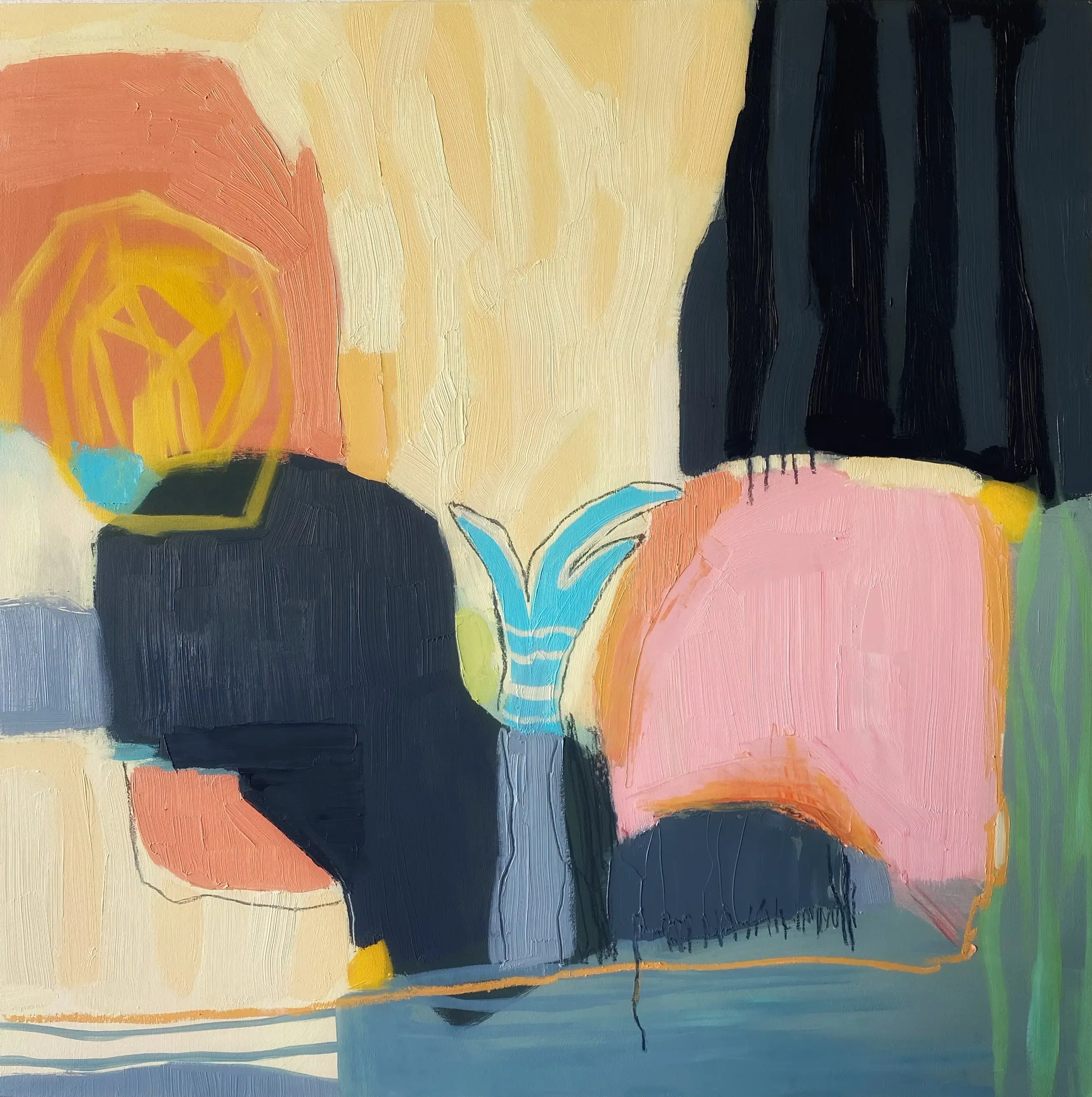 Remembering palm tree 600 x 600cm