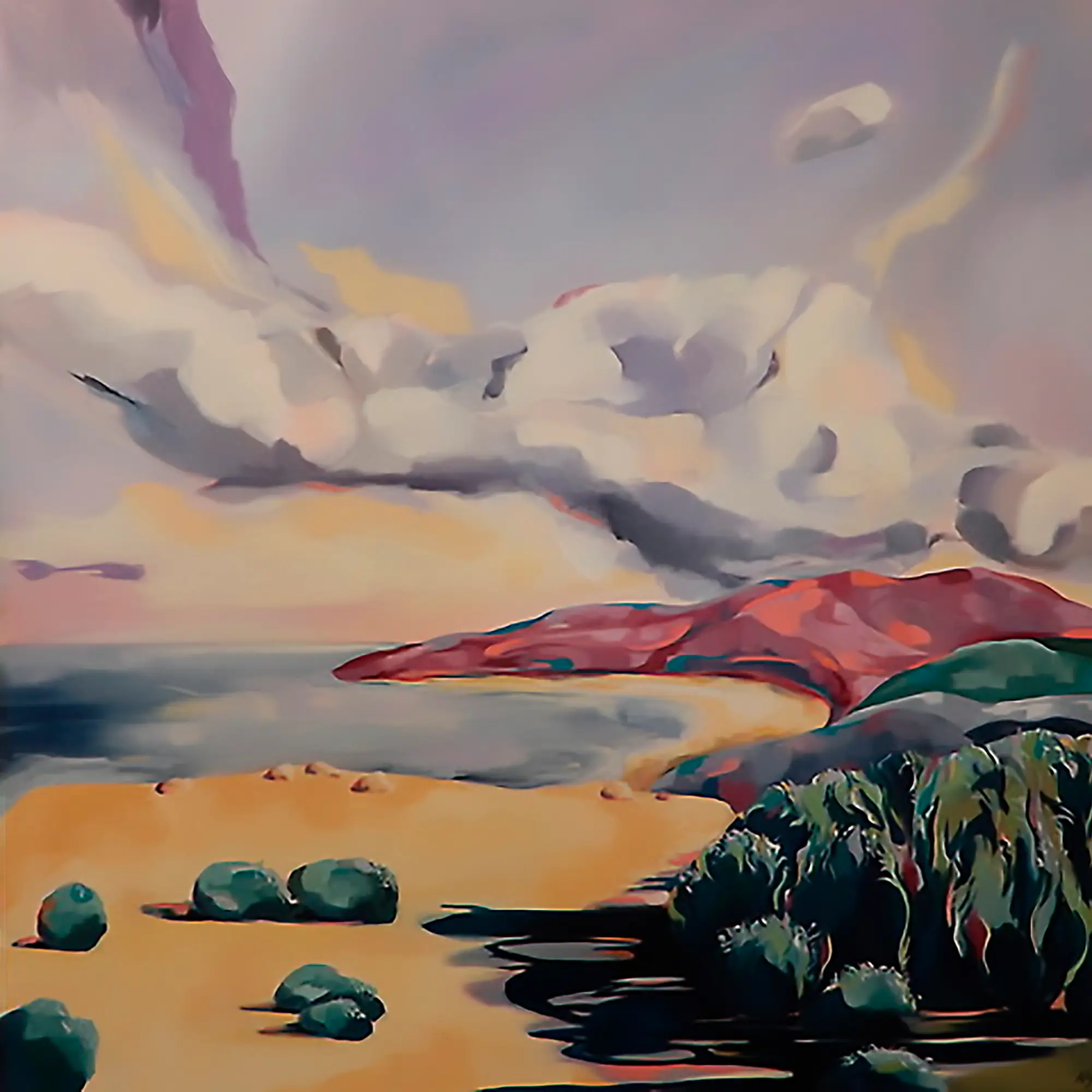 Chi of Sea Oil on Linen 85 x 85 cm 