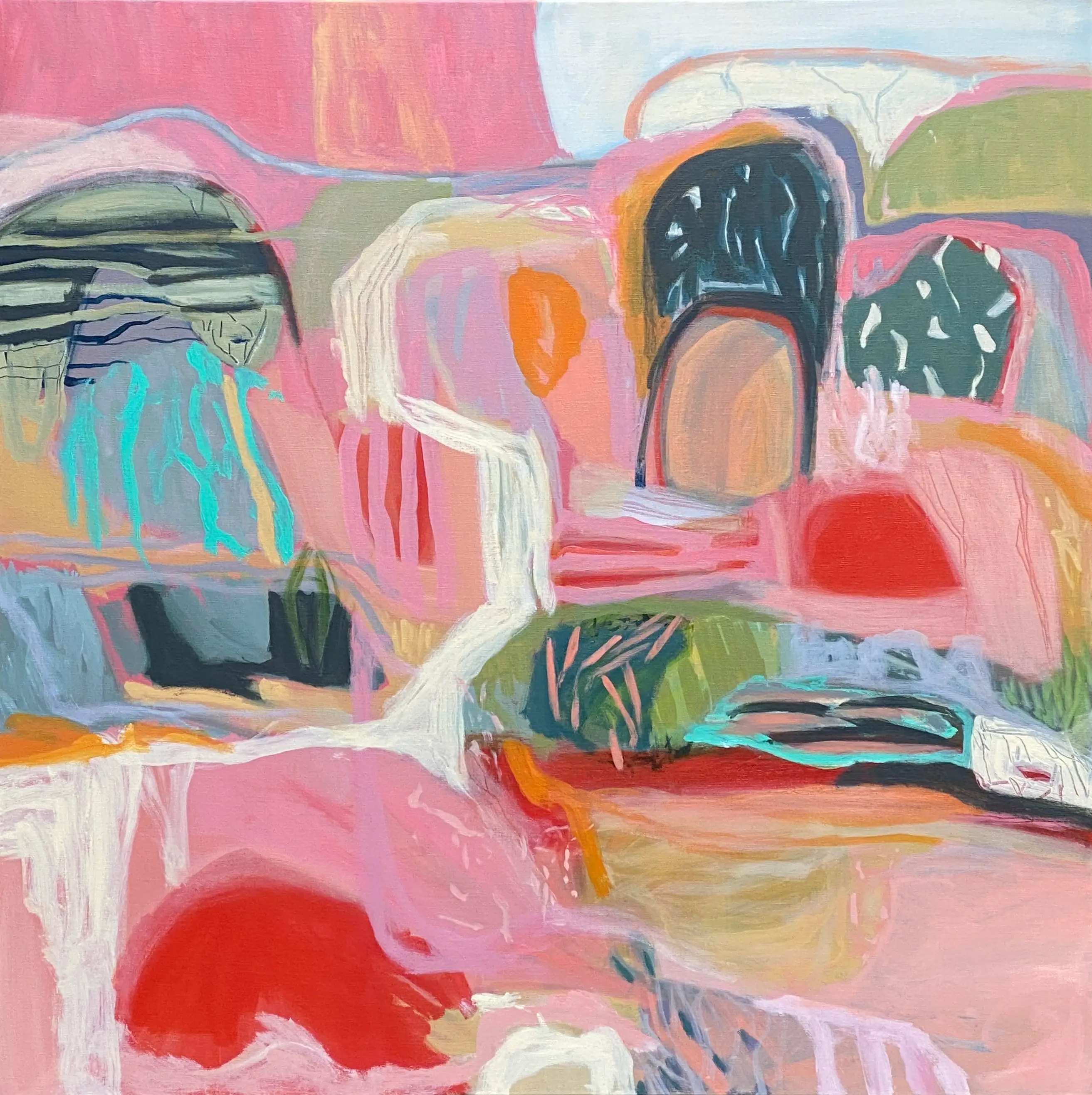 Road To Somewhere Else. Acrylic on linen, Shari Nyejpg